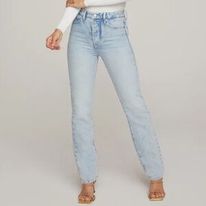 NWOT Good American Good Boy High Waist Nonstretch Jeans